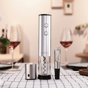 Electric Corkscrew Wine Bottle Opener Stainless Steel - Zambeel
