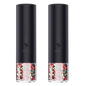 Electric Food Corn Soybean Salt And Pepper Grinder Mill Machine Rechargeable Electric Pepper And Salt Grinder Set With LED Kitchen Gadgets - Zambeel