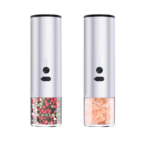 Electric Food Corn Soybean Salt And Pepper Grinder Mill Machine Rechargeable Electric Pepper And Salt Grinder Set With LED Kitchen Gadgets - Zambeel