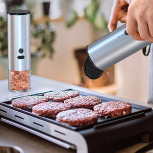 Electric Food Corn Soybean Salt And Pepper Grinder Mill Machine Rechargeable Electric Pepper And Salt Grinder Set With LED Kitchen Gadgets - Zambeel