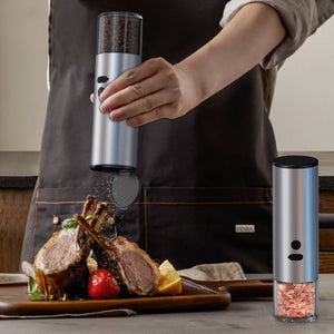 Electric Food Corn Soybean Salt And Pepper Grinder Mill Machine Rechargeable Electric Pepper And Salt Grinder Set With LED Kitchen Gadgets - Zambeel