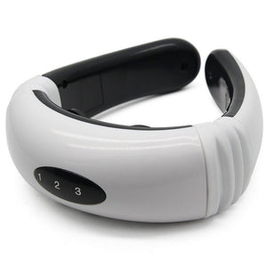 Electric neck massager with far infrared thermal pain relief tool for health care, for health care intelligent neck and back massager - Zambeel