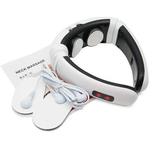 Electric neck massager with far infrared thermal pain relief tool for health care, for health care intelligent neck and back massager - Zambeel