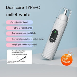 Electric Nose Hair Trimmer Men's Rechargeable Nose Cleaning - Zambeel