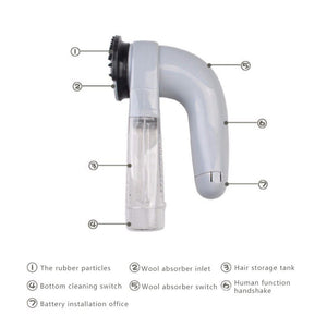 Electric Pet Hair Remover Device Cleaning Cat Dog Supplies Portable Pet Vacuum Cleaner Pet Hair Stick Hair Brush Pet Cleaning - Zambeel