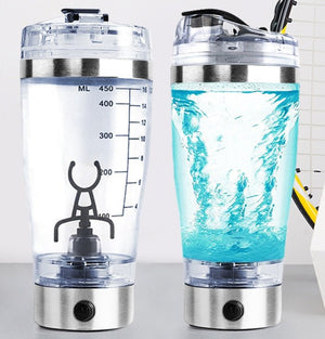 Electric Protein Shake Stirrer USB Shake Bottle Milk Coffee Blender Kettle Sports And Fitness Charging Electric Shaker Cup - Zambeel