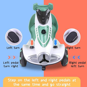 Electric Ride - On Scooter for Kids with Bubble Blower © - Zambeel