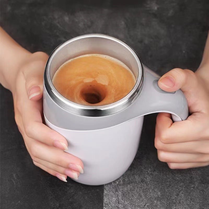 Electric Stirring Cup Full - automatic Magnetic Rotating Coffee Mug Charging - Zambeel