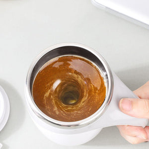 Electric Stirring Cup Full - automatic Magnetic Rotating Coffee Mug Charging - Zambeel