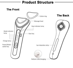 Electric Ultrasonic Facial Beauty Device - Zambeel