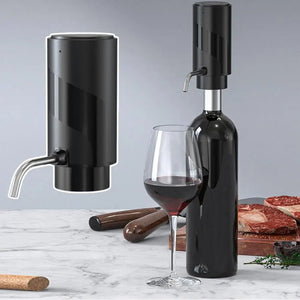 Electric Wine Aerator And Decanter Pump Dispenser Gift One Touch Operating Easy To Use Wine Decanter Kitchen Gadgets - Zambeel