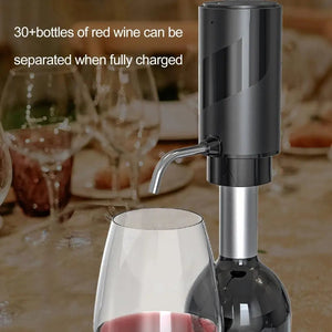 Electric Wine Aerator And Decanter Pump Dispenser Gift One Touch Operating Easy To Use Wine Decanter Kitchen Gadgets - Zambeel