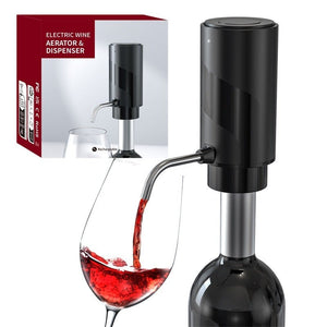 Electric Wine Aerator And Decanter Pump Dispenser Gift One Touch Operating Easy To Use Wine Decanter Kitchen Gadgets - Zambeel