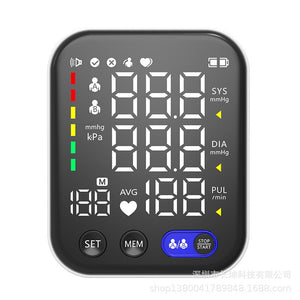 Electronic Blood Pressure Monitor Ultra Clear Large Screen Pulse Sphygmomanometer For Real - time Measurement Of Blood Pressure - Zambeel
