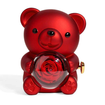 EleganceBear™ - Rose Teddy Bear Gift Box - Zambeel