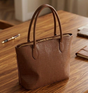 Elegant Croc Texture Tote Handbag for Women - Zambeel
