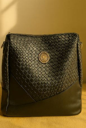 Elegant Faux - Leather Backpack - Zambeel