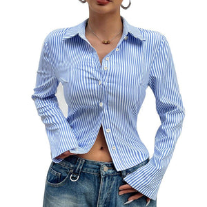 Elegant Figure - flattering Blouse Cardigan Shirt - Zambeel