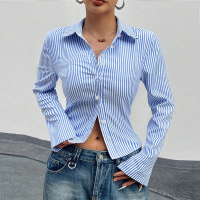 Elegant Figure - flattering Blouse Cardigan Shirt - Zambeel