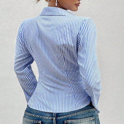 Elegant Figure - flattering Blouse Cardigan Shirt - Zambeel