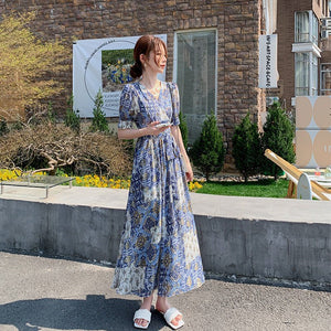 Elegant Floral - print Chic Dress - Zambeel