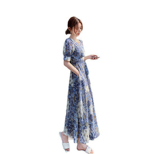 Elegant Floral - print Chic Dress - Zambeel