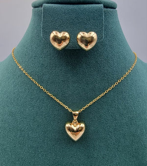 Elegant Gold - Toned Necklace & Earring Sets - Zambeel
