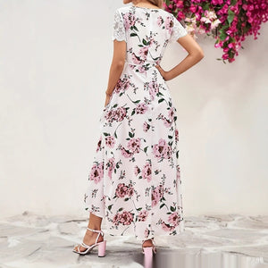 Elegant Long Sleeveless Dress With A Slit - Zambeel