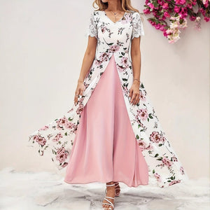 Elegant Long Sleeveless Dress With A Slit - Zambeel