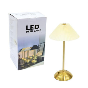 Elegant Pleated LED Desk Lamp - Zambeel