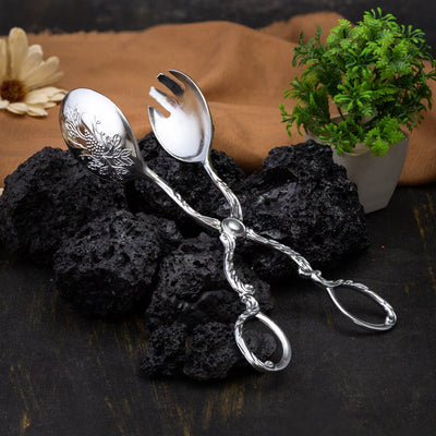 Elegant Stainless Steel Serving Tongs - Zambeel