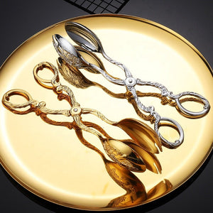 Elegant Stainless Steel Serving Tongs - Zambeel