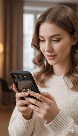 ElegantGlow Butterfly Back Case - Zambeel