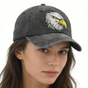 Embroidered Bald Eagle Head Hats - Zambeel