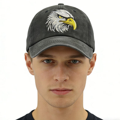 Embroidered Bald Eagle Head Hats - Zambeel