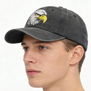 Embroidered Bald Eagle Head Hats - Zambeel