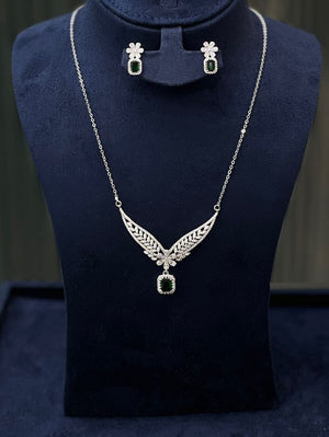 Emerald Leaf Jewelry Set - Zambeel