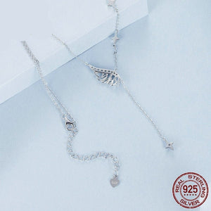 Entry Lux Elegant Temperamental Sterling Silver Clavicle Chain - Zambeel
