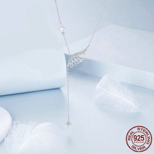 Entry Lux Elegant Temperamental Sterling Silver Clavicle Chain - Zambeel
