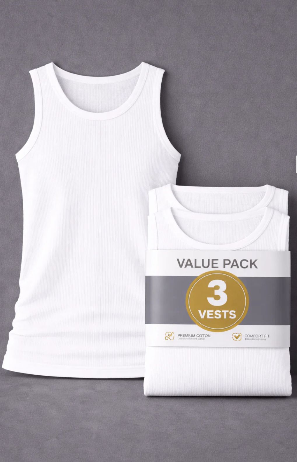 Essential Comfort Cotton Vests - Zambeel