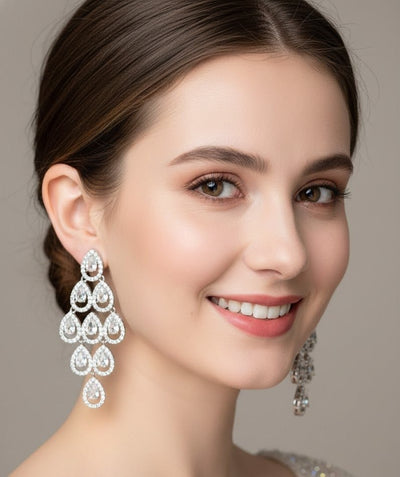Eternal Blossom Statement Earrings - Zambeel