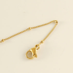 European, American And French Style Stainless Steel Fashion Side Clip Bead Necklace Anklet - Zambeel