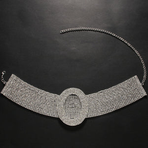 European And American Fashion Rhinestone Clavicle Chain Sweet Cool Simple Necklace - Zambeel