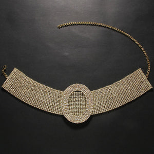 European And American Fashion Rhinestone Clavicle Chain Sweet Cool Simple Necklace - Zambeel
