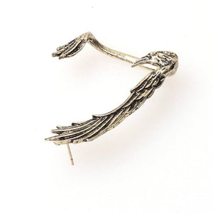 European And American Goths Sweet Cool Vintage Crow Earrings - Zambeel