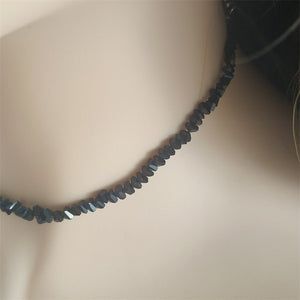 European And American Hand - woven Beads Black Love Crystal Necklace Female Korean Style - Zambeel