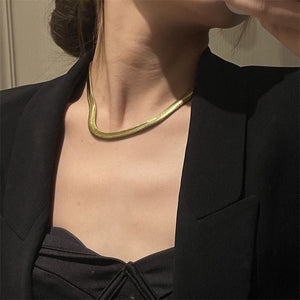 European And American Ins Fashionable Retro Simple High - grade Titanium Steel Necklace - Zambeel