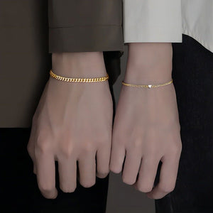 European And American Ins Special - interest Design High - grade Bracelet Suit Stainless Steel - Zambeel
