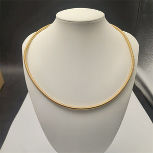 European And American Khaki Necklace Snake Bone Pattern Can Be Opened - Zambeel