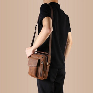 European And American Retro Crazy Horse Leather Men's Clutch - Zambeel